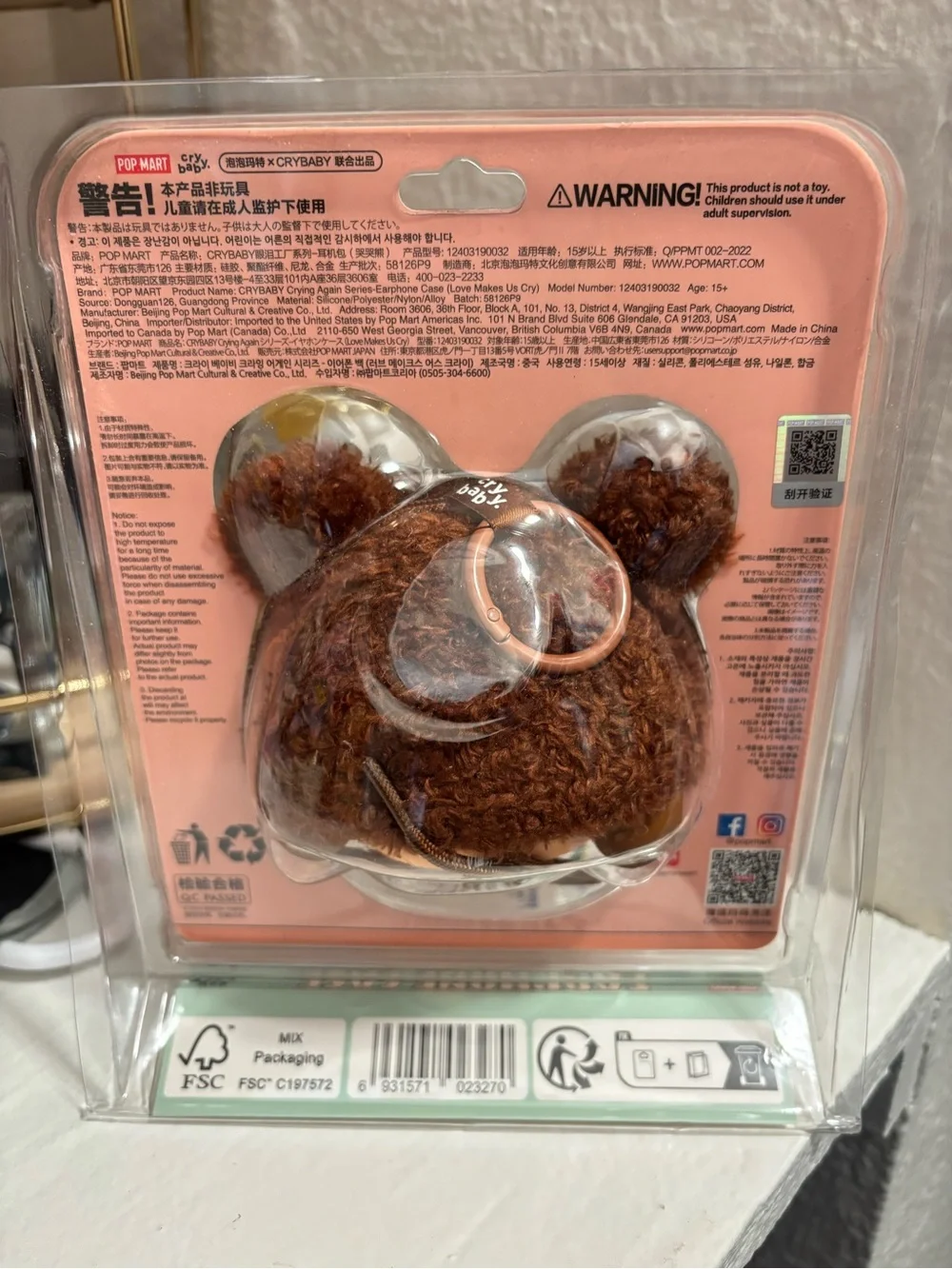 POP MART Crying over Again Earphone Case